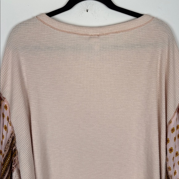 Free People Blossom Printed Balloon-Sleeve Thermal Sweater/ Size small - Picture 7 of 11